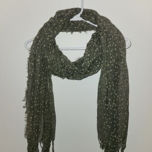 Source Unknown Forest Green Starry Scarf
